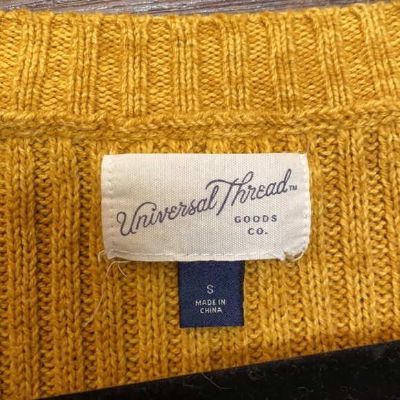 Yellow Knit Sweater - Picture 2 of 4